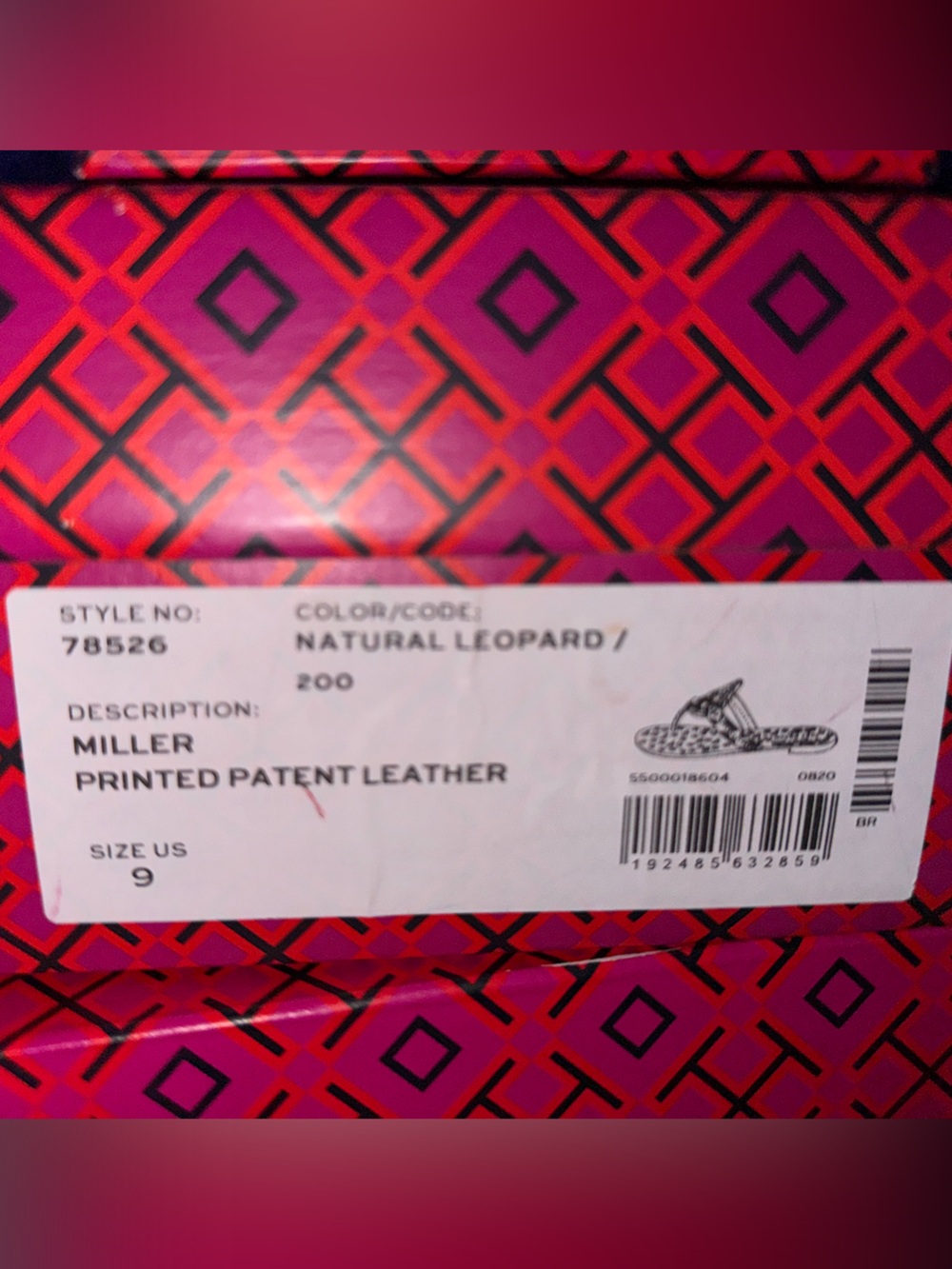 Brand new Tory Burch Leopard Print Patent leather Miller Sandals-Size 9. - Picture 3 of 10